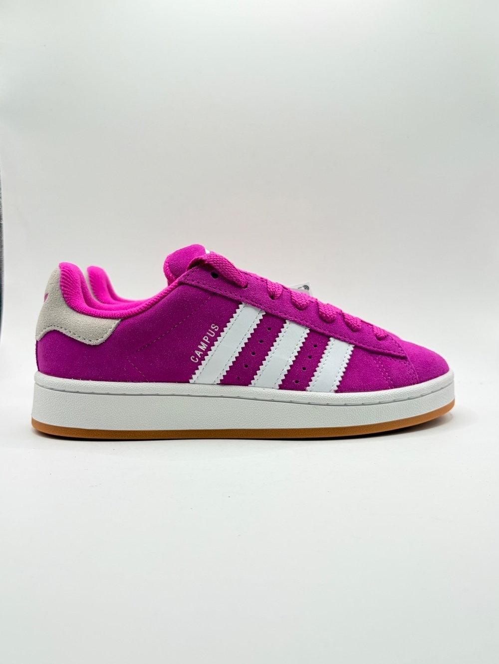 Adidas Campus 00s J Pink Suede Sneakers with White Stripes 5.5 US/6.5 Womens